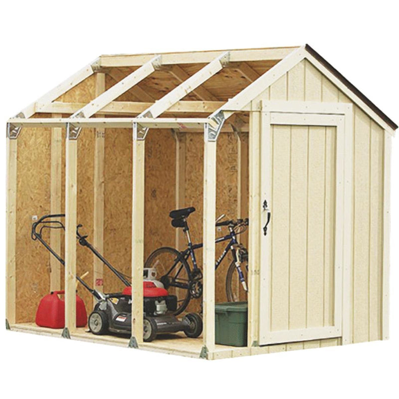 HOPKINS MANUFACTURING, 2X4Basics Galvanized Steel Resin Peak Roof Style Shed Bracket Kit 9.25 W in.