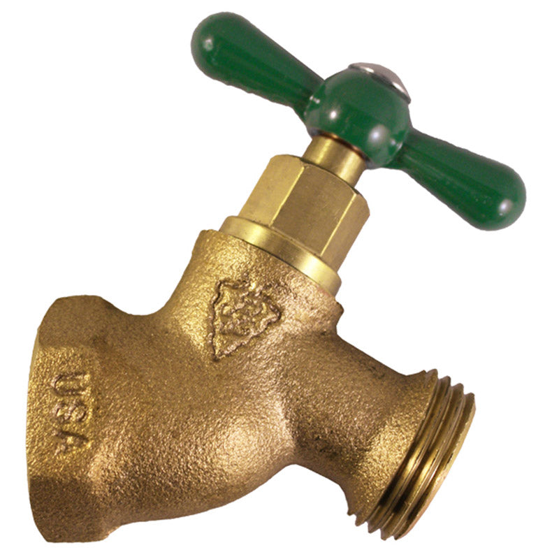 ARROWHEAD BRASS & PLUMBING LLC, Arrowhead Brass 1/2 in. FIP X 3/4 in. MHT Brass No-Kink Hose Bibb