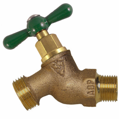 ARROWHEAD BRASS & PLUMBING LLC, Arrowhead Brass 1/2 in. MIP Hose Brass Bibb