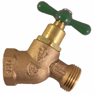 ARROWHEAD BRASS & PLUMBING LLC, Arrowhead Brass 3/4 in. FIP X 3/4 in. MHT Anti-Siphon Brass No-Kink Hose Bibb