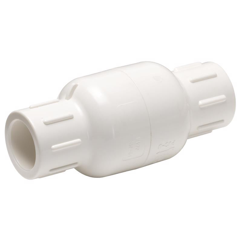 HOMEWERKS WORLDWIDE LLC., Homewerks 1-1/4 in. D X 1-1/4 in. D Solvent PVC Spring Loaded Check Valve