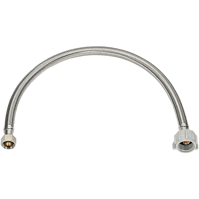 HOMEWERKS WORLDWIDE LLC., Homewerks 1/2 in. FIP X 7/8 in. D Ballcock 12 in. Braided Stainless Steel Toilet Supply Line